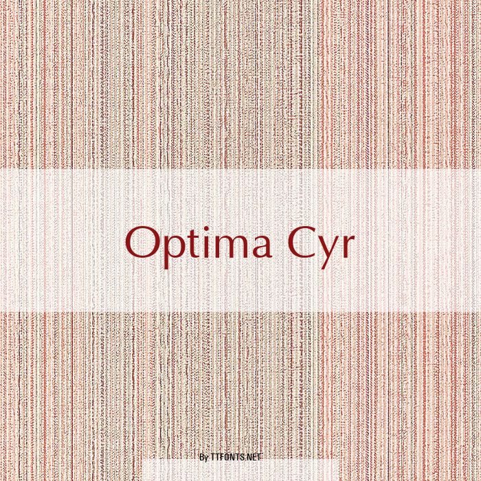 Optima Cyr example